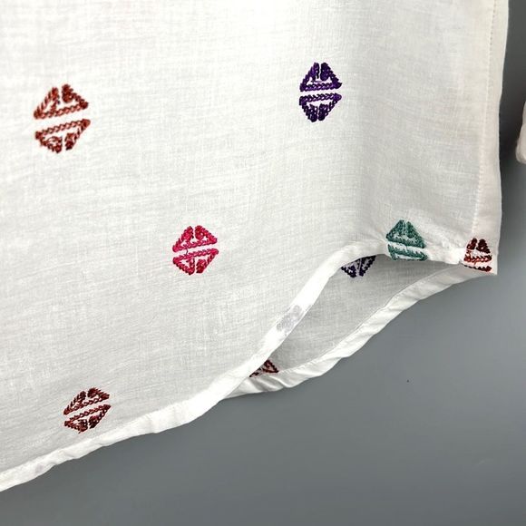 ROLLER RABBIT Cotton Embroidered Top Blouse - Picture 4 of 10